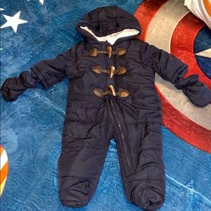 One piece baby snowsuit